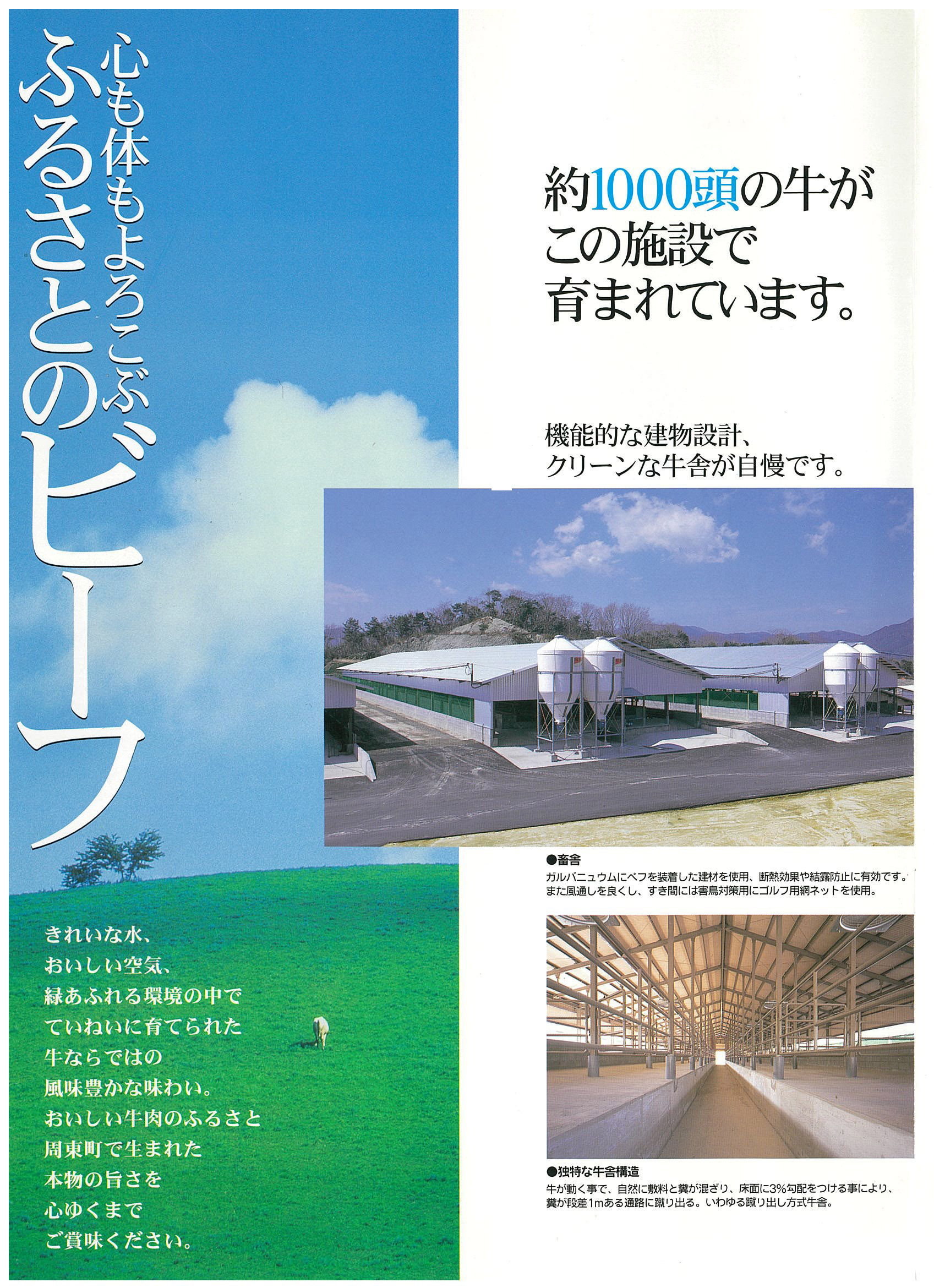 有限会社高森肉牛ファーム（安堂グループ）肥育センター　竣工時のパンフレット